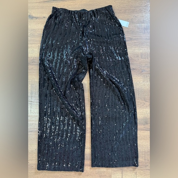 CATO Black Sequin Pants - Picture 6 of 8